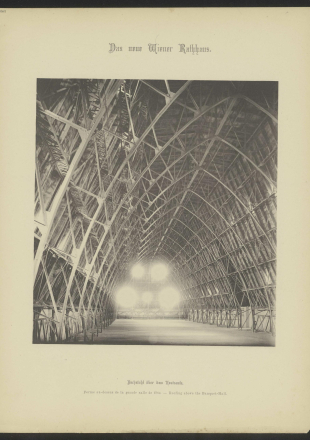 Dachstuhl des neuen Wiener Rathauses