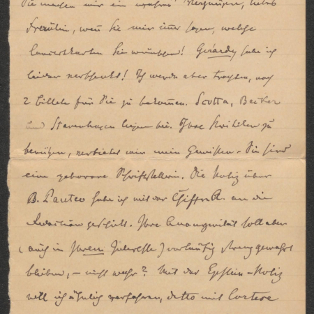 Hanslick, Eduard: Brief an Hedwig Abel. Wien, 20.1.1894. Wienbibliothek im Rathaus.