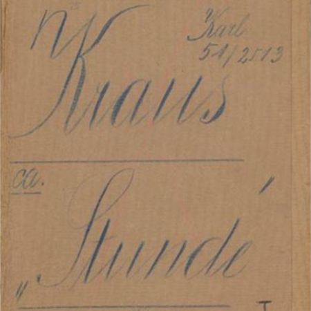 Originalmappe der Kanzlei Oskar Samek. ZPH 1545, Wienbibliothek im Rathaus